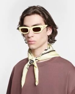 Nanushka Kadee - Bio-Plastic D-Frame Sunglasses - Moonbeam -Nanushka Fashion Store NU24PFSG00911 KADEE MOONBEAM BIO PLASTIC 1