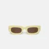 Nanushka Kadee - Bio-Plastic D-Frame Sunglasses - Moonbeam