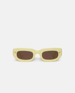 Nanushka Kadee - Bio-Plastic D-Frame Sunglasses - Moonbeam