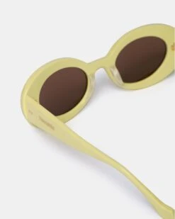 Nanushka Giva - Bio-Plastic Oval Sunglasses - Moonbeam -Nanushka Fashion Store NU24PFSG01011GIVA MOONBEAM BIOPLASTIC 03