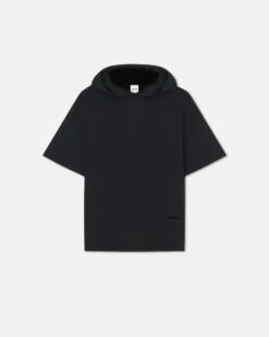 Nanushka Kacper - Cotton-Jersey Hooded T-Shirt - Black