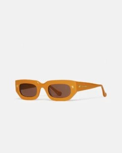 Nanushka Kadee - Bio Plastic D-Frame Sunglasses - Orange -Nanushka Fashion Store NU24RSSG01019 KADEE ORANGE BIOPLASTIC 02