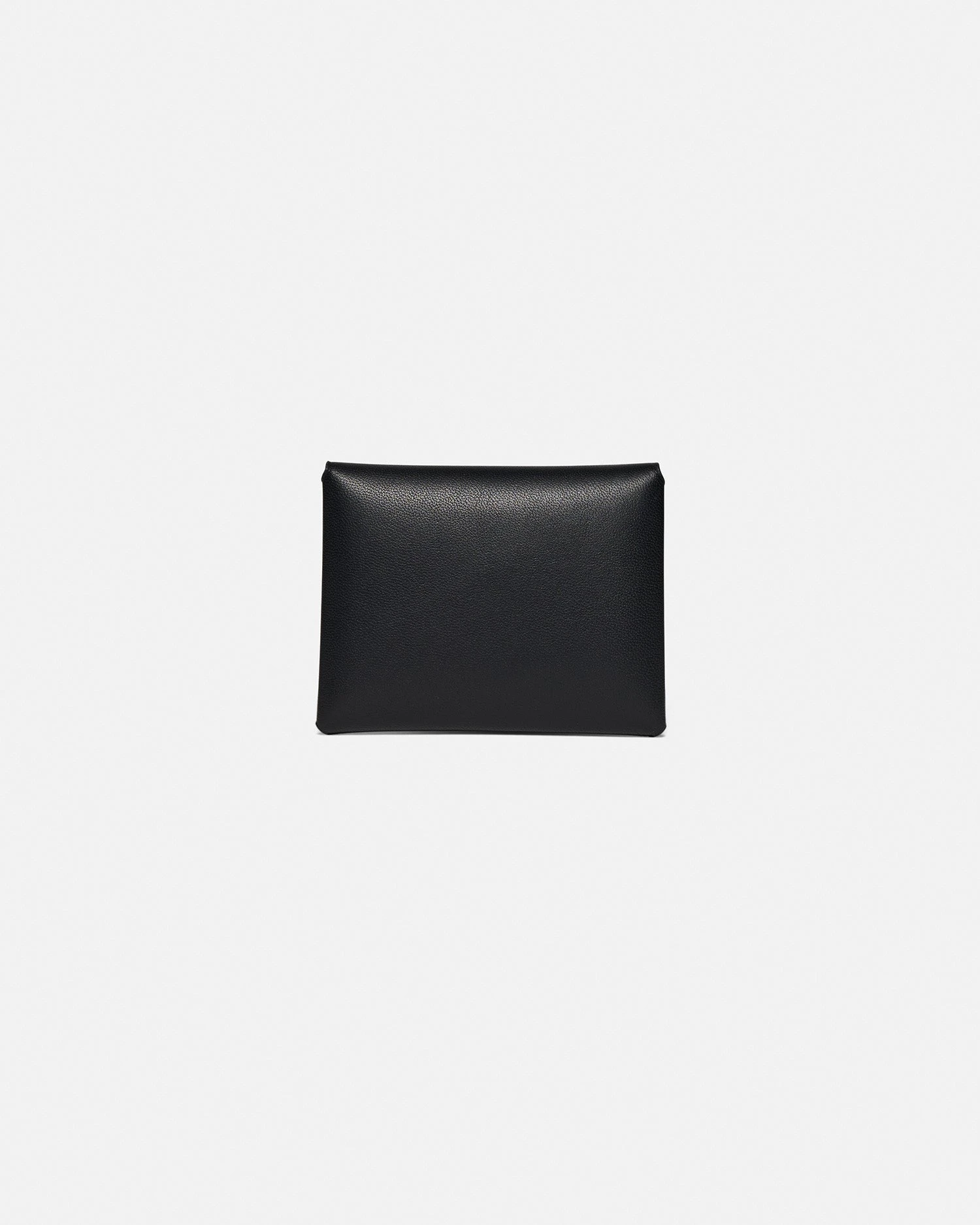 Nanushka Folded - Leather Cardholder - Black/Moonbeam 4 Nanushka Folded - Leather Cardholder - Black/Moonbeam - Image 4