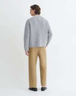 Nanushka Varten - Merino And Cashmere-Blend Cardigan - Light Grey -Nanushka Fashion Store NU25PFCA05591 2