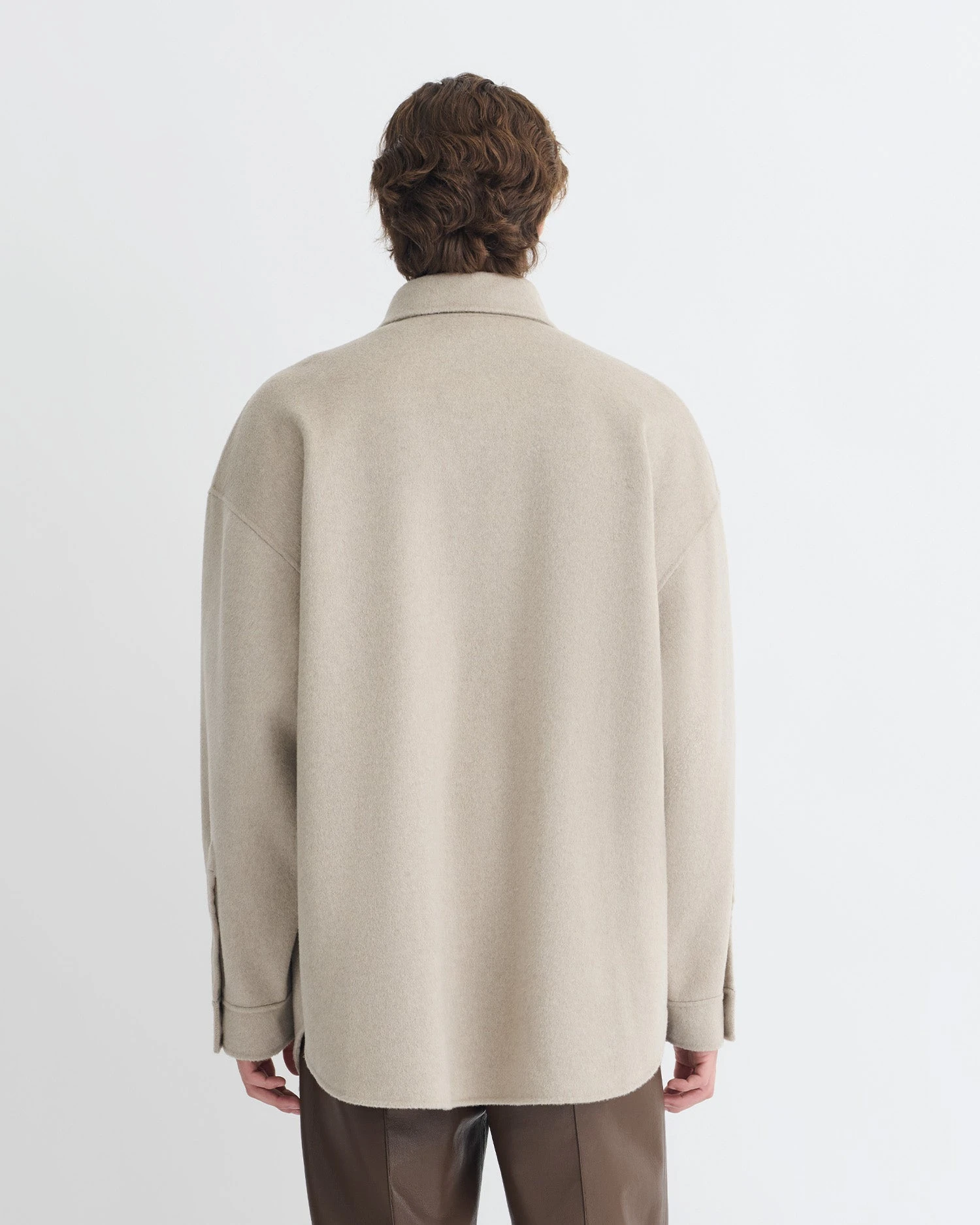 Nanushka Martin - Double Wool Overshirt - Stone 2 Nanushka Martin - Double Wool Overshirt - Stone - Image 2