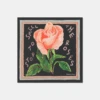 Nanushka Shoul - Printed Silk Scarf - Black/Roses