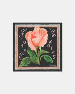 Nanushka Shoul - Printed Silk Scarf - Black/Roses