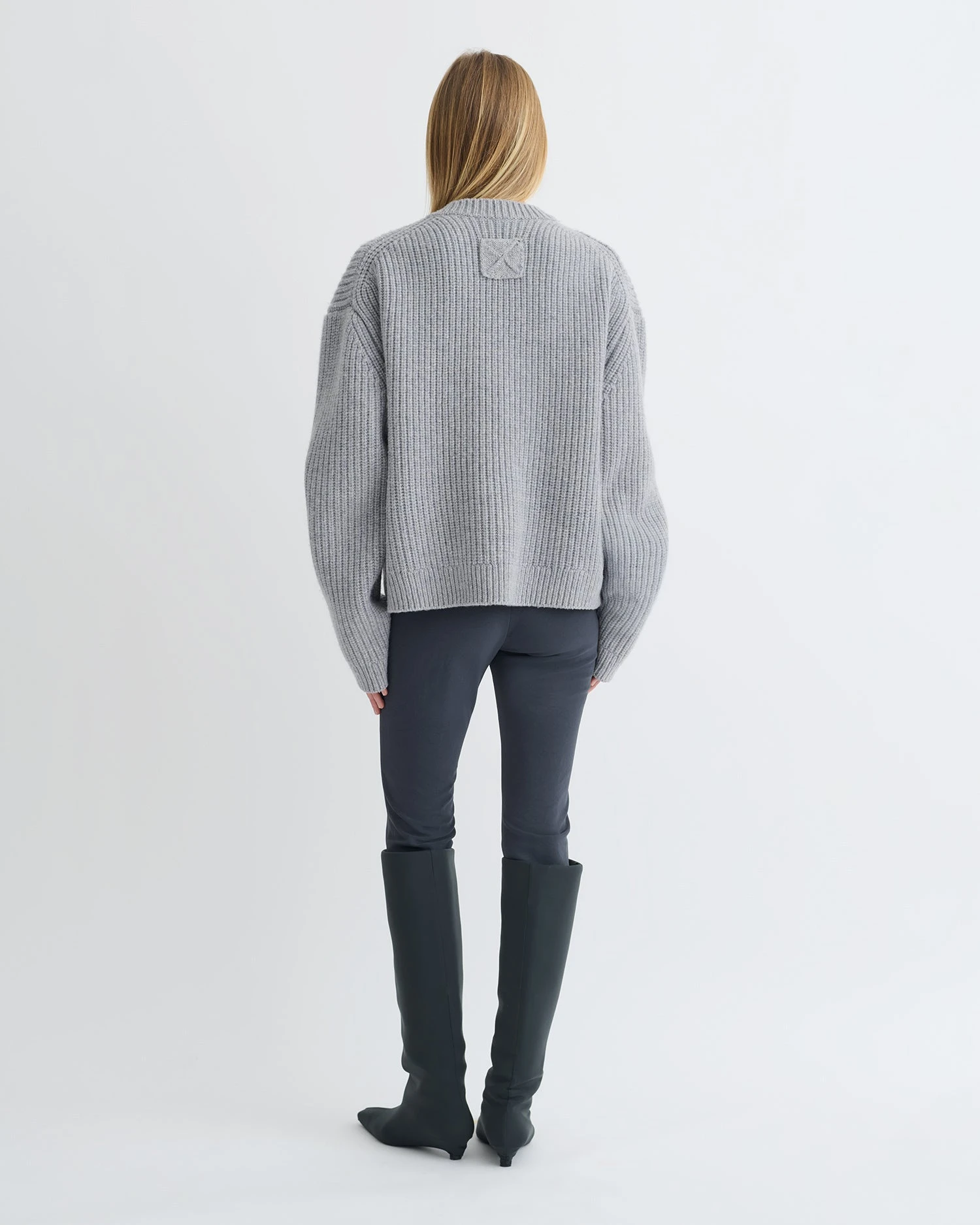 Nanushka Morcar - Merino And Cashmere-Blend Sweater - Light Grey 6 Nanushka Morcar - Merino And Cashmere-Blend Sweater - Light Grey - Image 6