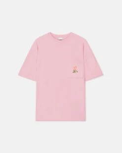 Nanushka Wren - Printed Cotton-Jersey T-Shirt - Pink/Roses