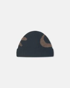 Nanushka Madis - Compact Brushed Alpaca Beanie - Black/Brown