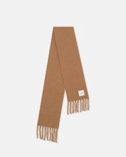 Nanushka Ives - Compact Boucle Scarf - Camel