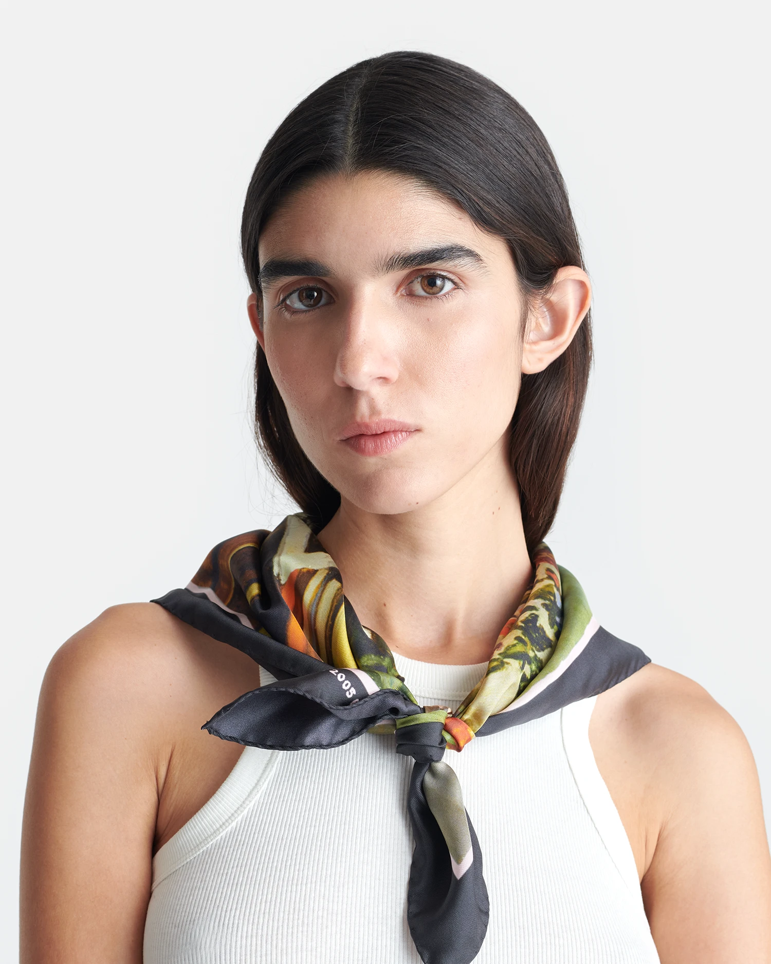 Nanushka Shoul - Printed Silk Scarf - Books 2 Nanushka Shoul - Printed Silk Scarf - Books - Image 2