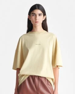 Nanushka Wren - Printed Cotton-Jersey T-Shirt - Creme/Gingerbread Heart -Nanushka Fashion Store NU25SSTP13305WREN CREME GINGERBREADHEART COTTONJERSEY 4