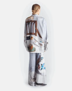 Nanushka Milon - Printed Flared Silk Twill Pants - Poppyseed Cake 7 Nanushka Milon - Printed Flared Silk Twill Pants - Poppyseed Cake -Nanushka Fashion Store NU25SSTP14250SEBLER POPPYSEEDCAKE TWILLSILK 2 afd26ef2 e756 4930 9dee a461f7d1f011