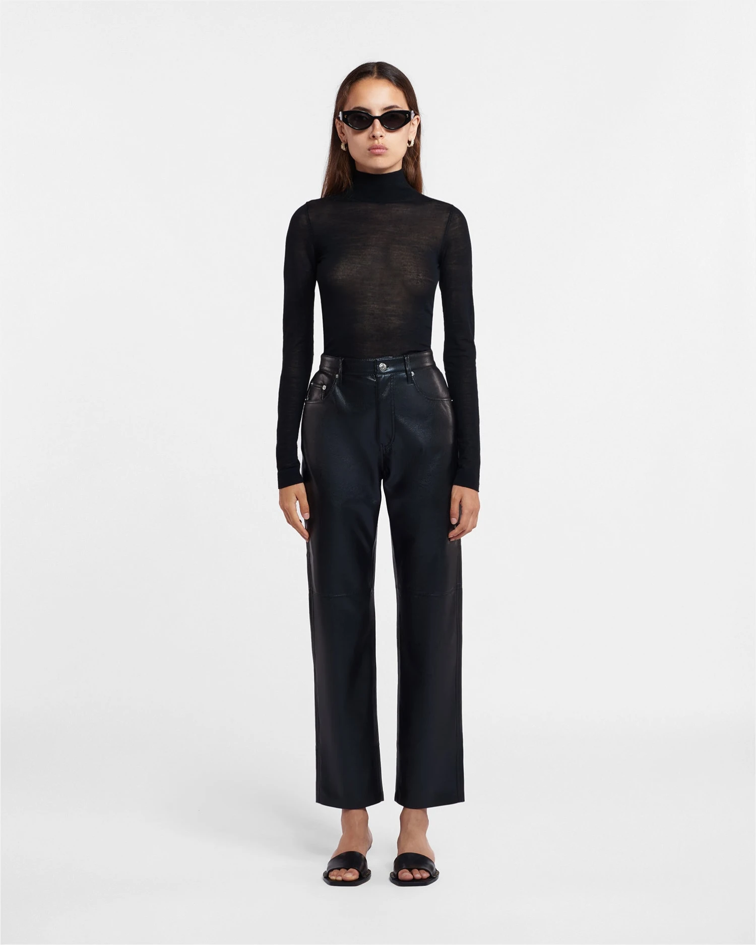 Nanushka Harri - Fine Merino Wool Top - Black 2 Nanushka Harri - Fine Merino Wool Top - Black - Image 2