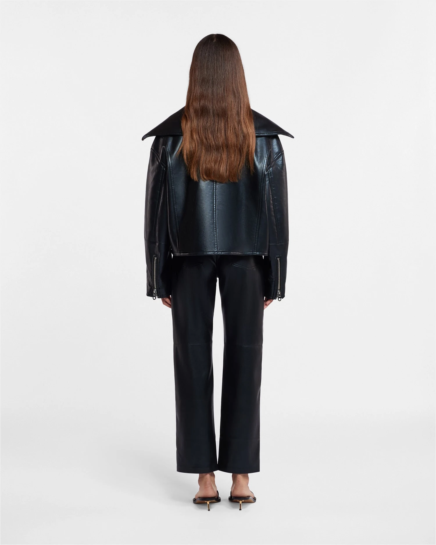 Nanushka Vinni - Okobor™ Alt-Leather Pants - Black 2 Nanushka Vinni - Okobor™ Alt-Leather Pants - Black - Image 2