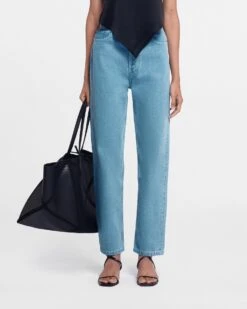 Nanushka Kemia - Straight-Leg Jeans - Eco Light Wash -Nanushka Fashion Store NW23RSPA01252 KEMIA ECO LIGHT WASH DENIM 3