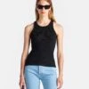Nanushka Herve - Ribbed-Jersey Tank Top - Black
