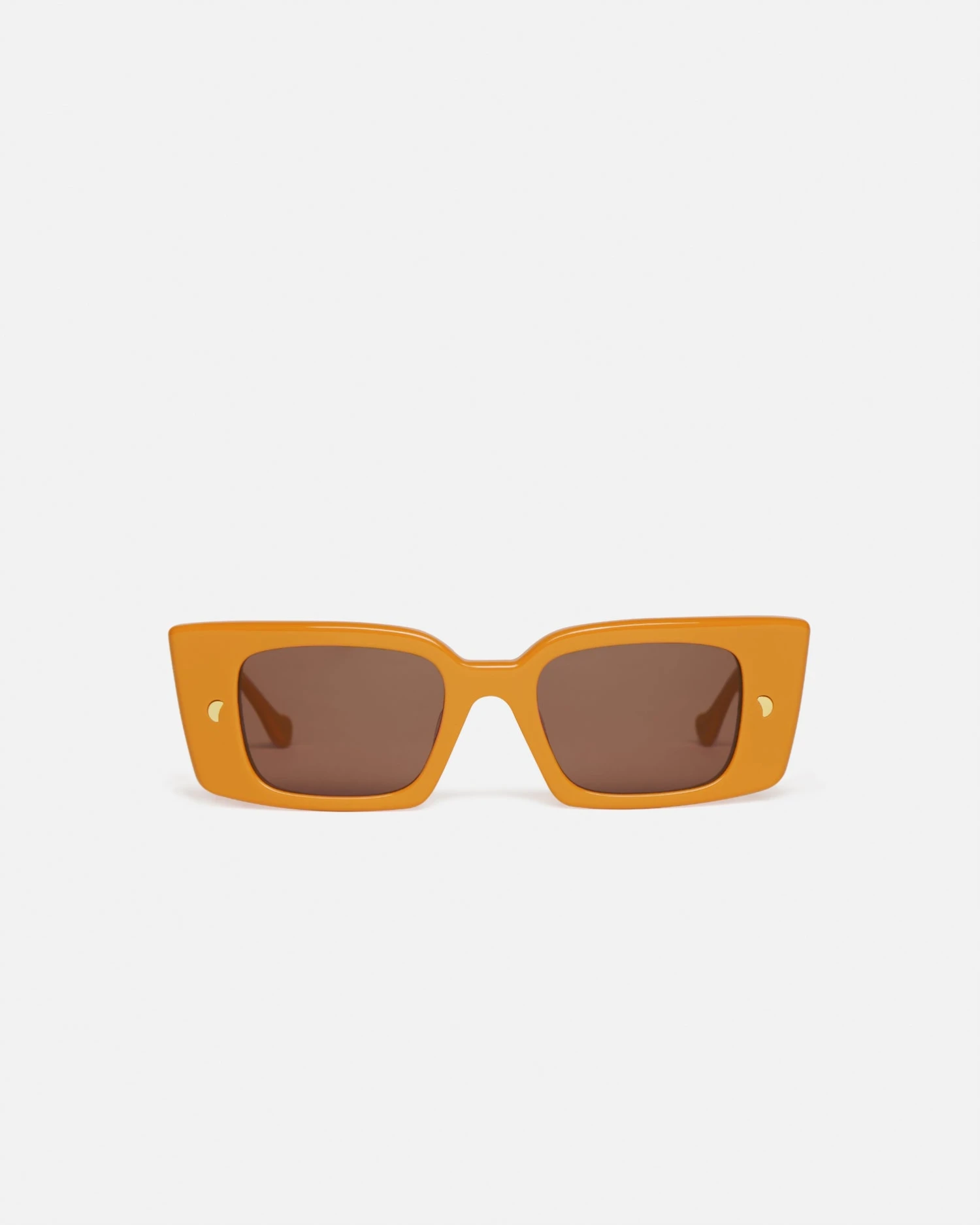 Nanushka Carmel - Bio-Plastic Rectangle-Frame Sunglasses - Burnt Orange 1 Nanushka Carmel - Bio-Plastic Rectangle-Frame Sunglasses - Burnt Orange