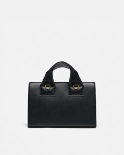 Nanushka The SANDI Lock - Top Handle Bag - Black -Nanushka Fashion Store NW25CRBG01299SANDILOCK BLACK LEATHER 03 51ef5a80 9bb1 4eca a31c c7e2a1b20774