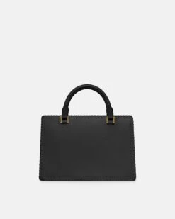 Nanushka The SANDI Symbol - Top Handle Bag - Black 10 Nanushka The SANDI Symbol - Top Handle Bag - Black -Nanushka Fashion Store NW25CRBG01399 SANDISYMBOL BLACK BLACK ALT NAPPA CROCHET 03