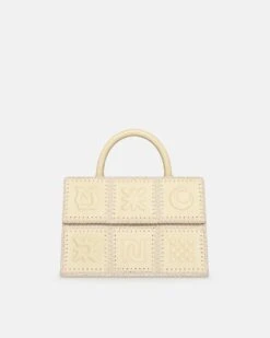 Nanushka The SANDI Symbol - Top Handle Bag - Moonbeam