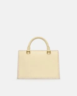 Nanushka The SANDI Symbol - Top Handle Bag - Moonbeam -Nanushka Fashion Store NW25CRBG01411 SANDISYMBOL MOONBEAM CREME ALT NAPPA CROCHET 03