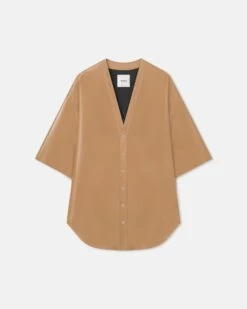 Nanushka Ingar - Okobor™ Alt-Leather Mini Dress - Oak -Nanushka Fashion Store NW25PFDR00376INGAR OAK OKOBOR