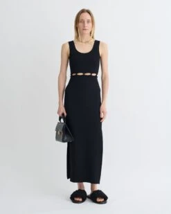Nanushka Maves - Knitted Midi Dress - Black