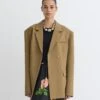 Nanushka Diante - Boxy Blazer - Brown