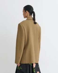 Nanushka Diante - Boxy Blazer - Brown -Nanushka Fashion Store NW25PFOW06377 6