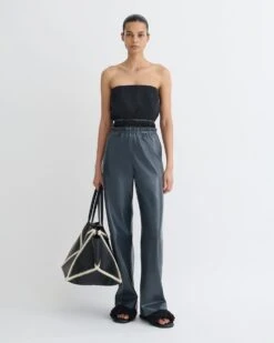 Nanushka Geb - Okobor™ Alt-Leather Pants - Steel Blue