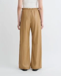 Nanushka Geb - Okobor™ Alt-Leather Pants - Oak -Nanushka Fashion Store NW25PFPA01376 6
