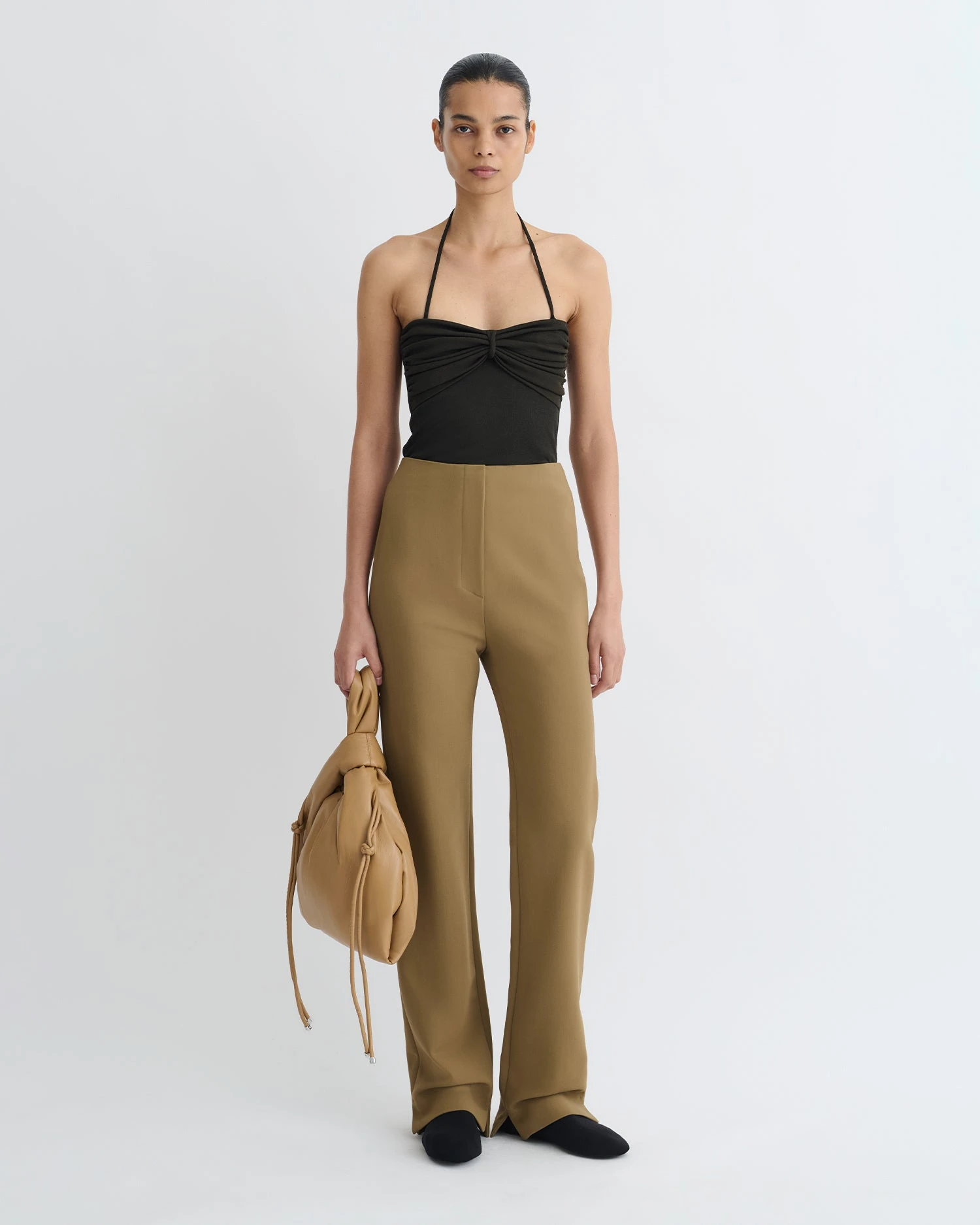 Nanushka Cybel - Tailored Pants - Brown 1 Nanushka Cybel - Tailored Pants - Brown