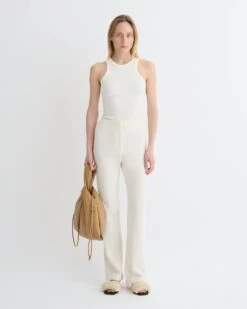 Nanushka Shera - Crepe Melange Pants - Creme