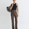 Nanushka Seldes - Regenerated Leather Pants - Chocolate