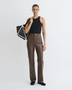 Nanushka Seldes - Regenerated Leather Pants - Chocolate