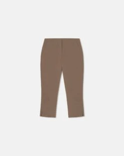 Nanushka Saoirse - Paper Jersey Capri Pants - Brown -Nanushka Fashion Store NW25PFPA15977SAOIRSE BROWN PAPERJERSEY