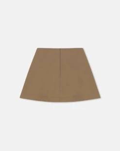 Nanushka Tenna - Tailored A-Line Mini Skirt - Brown -Nanushka Fashion Store NW25PFSK06577TENNA BROWN COMPACTSUITING