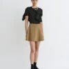 Nanushka Tenna - Tailored A-Line Mini Skirt - Brown