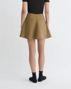 Nanushka Tenna - Tailored A-Line Mini Skirt - Brown -Nanushka Fashion Store NW25PFSK06577 4