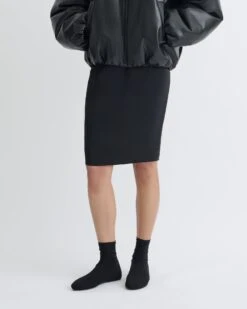 Nanushka Kaiya - Glass Poplin Skirt - Black -Nanushka Fashion Store NW25PFSK11499 2