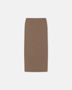 Nanushka Nya - Paper Jersey Midi Skirt - Brown -Nanushka Fashion Store NW25PFSK16177NYA BROWN PAPERJERSEY