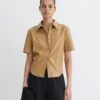 Nanushka Clare - Okobor™Alt-Leather Shirt - Oak