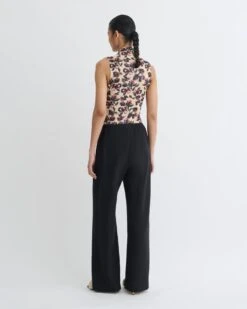 Nanushka Annyka - Printed Mesh Jersey Top - Tapestry Floral -Nanushka Fashion Store NW25PFTP09031 2