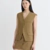 Nanushka Neymat - Tailored Vest - Brown