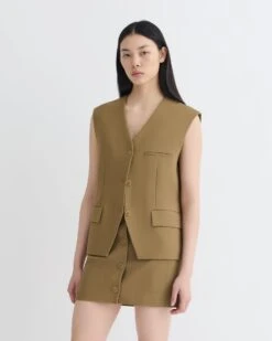 Nanushka Neymat - Tailored Vest - Brown