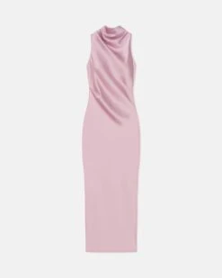 Nanushka Peregrine - Cowl-Neck Satin Midi Dress - Dusty Pink 7 Nanushka Peregrine - Cowl-Neck Satin Midi Dress - Dusty Pink -Nanushka Fashion Store NW25SSDR00633PEREGRINE DUSTYPINK SLIPSATIN