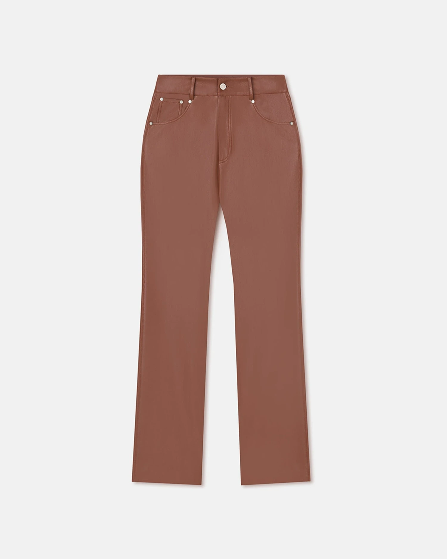 Nanushka Jacoba - Okobor™Alt-Leather Pants - Henna 4 Nanushka Jacoba - Okobor™Alt-Leather Pants - Henna - Image 4