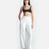 Nanushka Jenci - Pleated Wide-Leg Pants - White